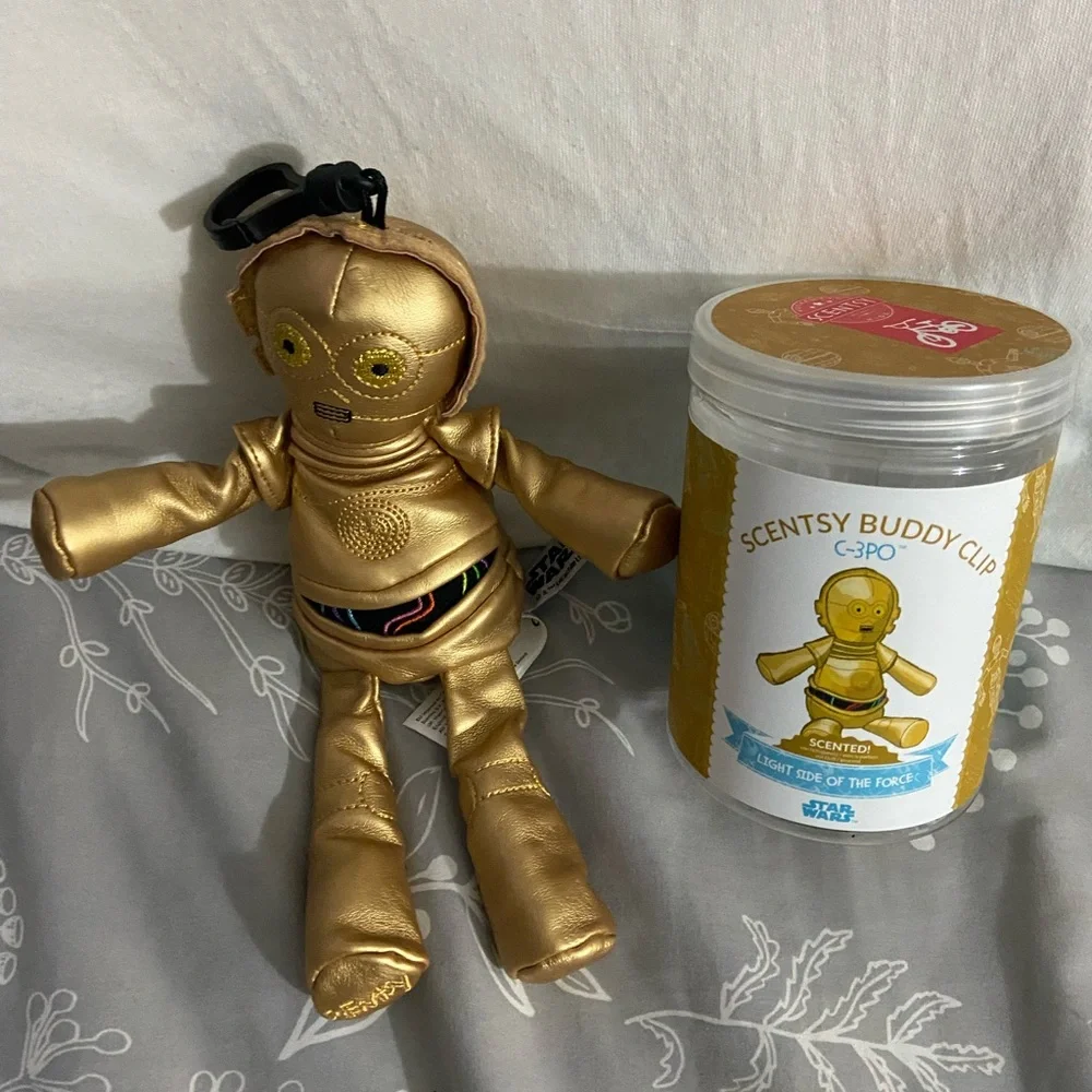 NIP Scentsy Buddy Clip C-3PO Gold Toy - Picture 1 of 2